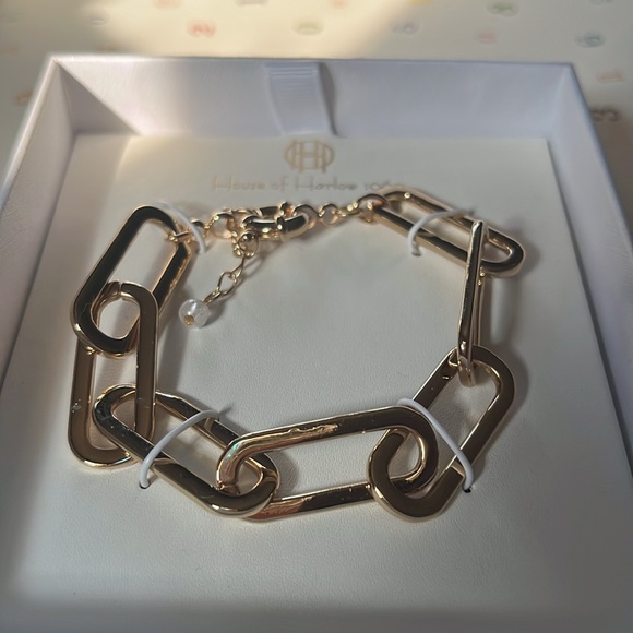 House of Harlow 1960 Chainlink Gold Bracelet - Picture 4 of 5